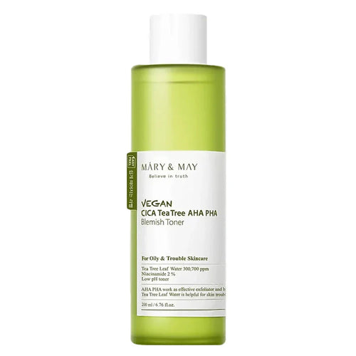 Mary&May Vegan CICA Tea Tree AHA PHA Toner