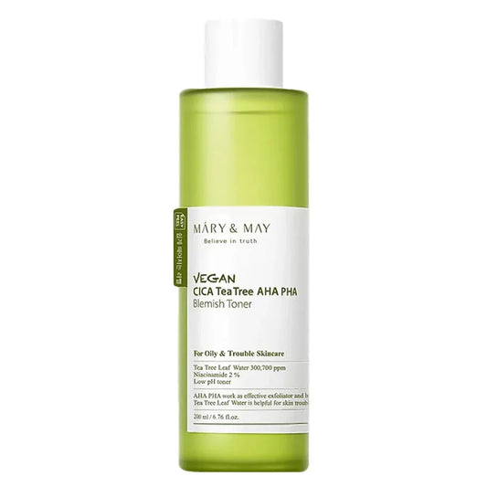 Mary&May Vegan CICA Tea Tree AHA PHA Toner