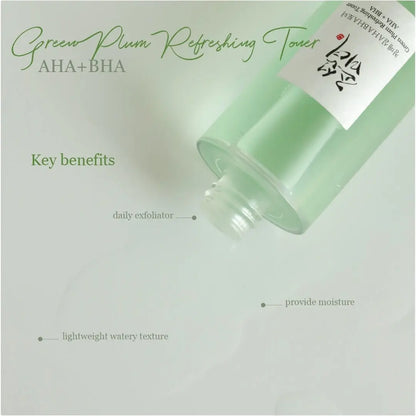 Beauty of Joseon Green Plum Refreshing Toner: AHA + BHA